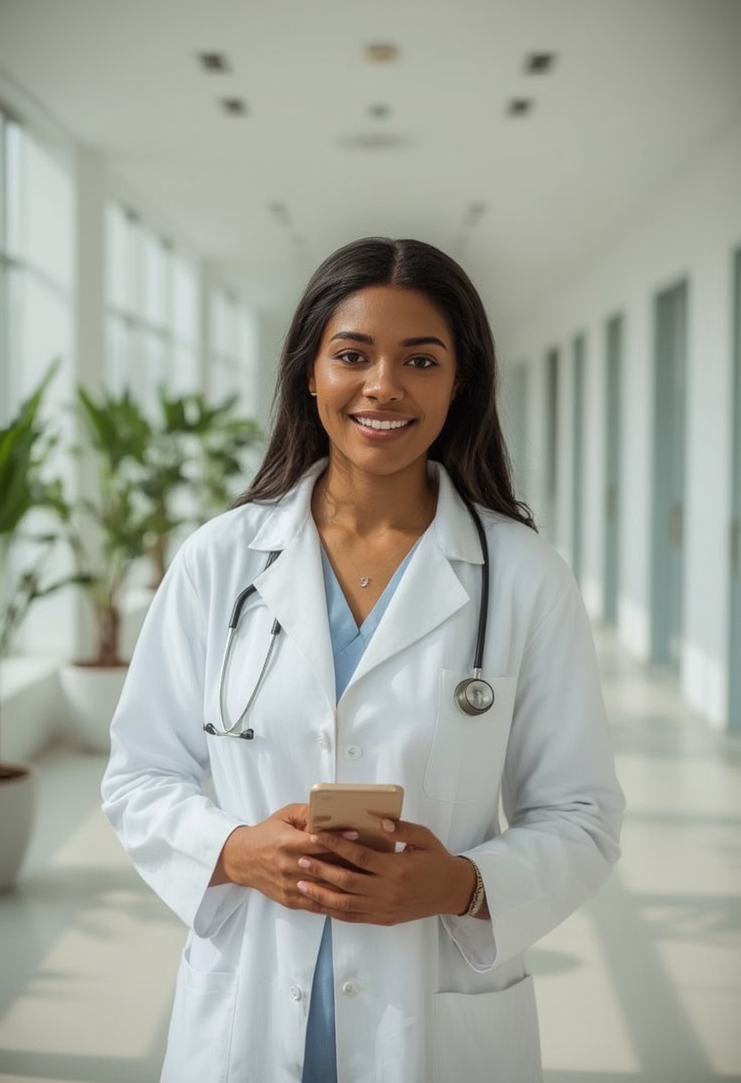 A healthcare professional using Find Your Locum